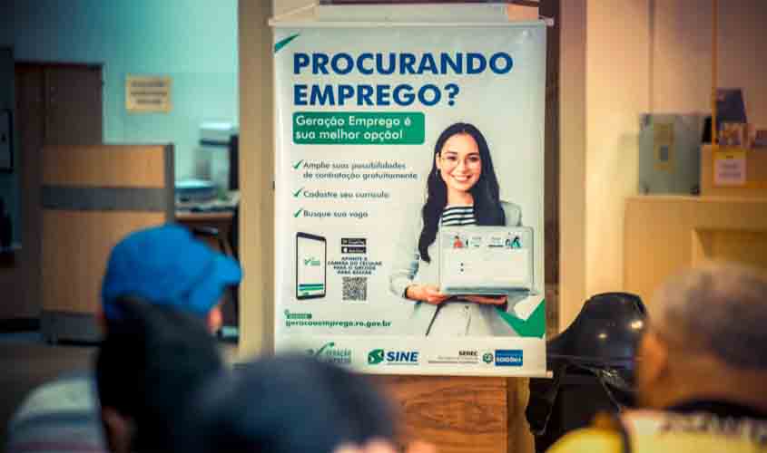 Governo de RO disponibiliza 2.470 mil vagas de empregos formais e cursos gratuitos à população