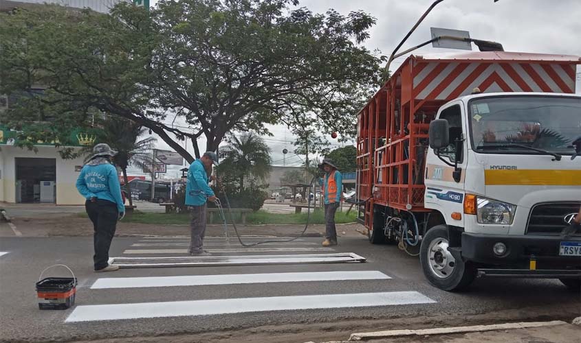 AMT segue com trabalhos para revitalização de faixas