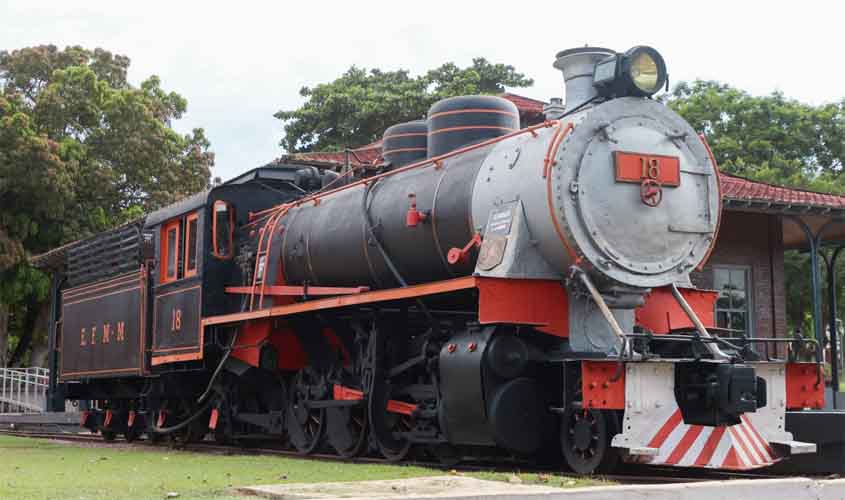 Prefeitura de Porto Velho realiza estudos para restaurar a Locomotiva 18