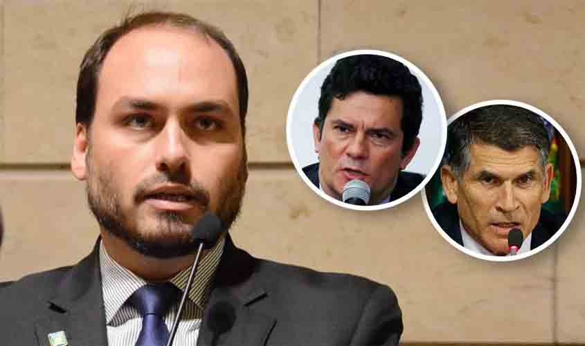 Carlos Bolsonaro diz que 'limpa a bunda com as gravatas' de Moro e Santos Cruz