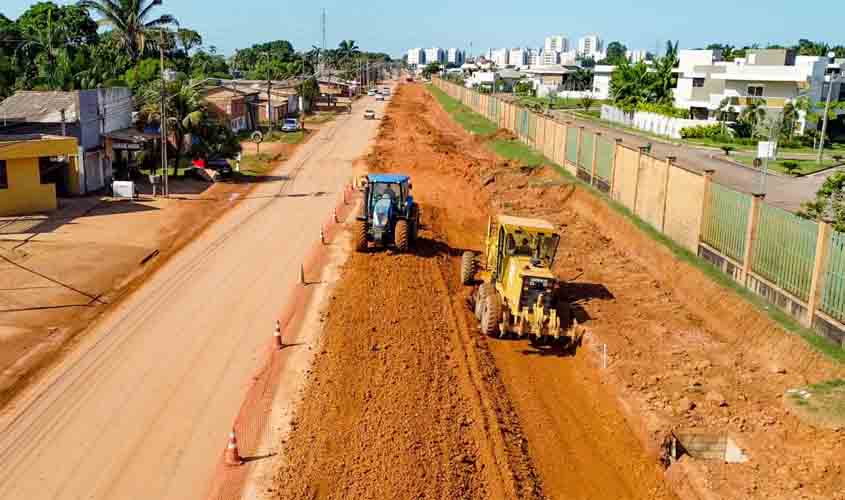 Governo de RO amplia 1.200 metros na Estrada da Penal para melhorar mobilidade e segurança em Porto Velho