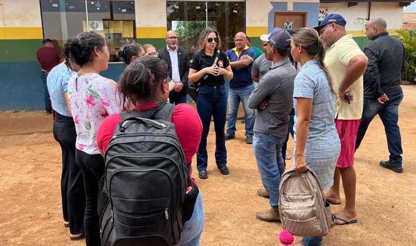 MPRO visita escola na Zona Rural de Candeias do Jamari após denúncias da comunidade