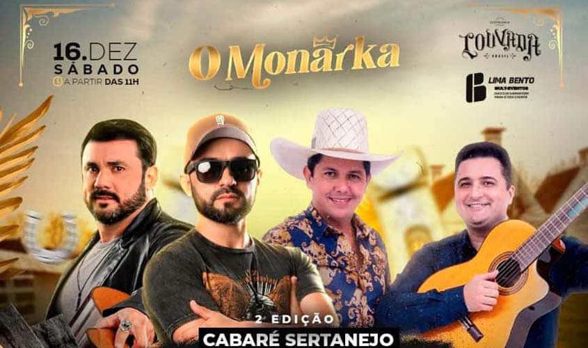 Neste sábado a 'Churrascada do Monarka' vai rolar o 2° especial 'Cabaré Sertanejo'