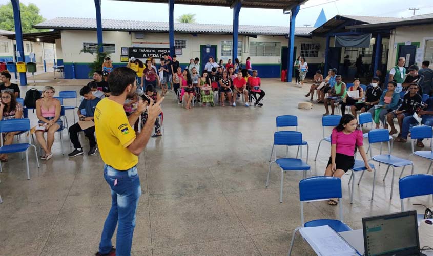 Com atividades lúdicas, Detran participa da primeira ação 2023 do 'Rondônia Cidadã'