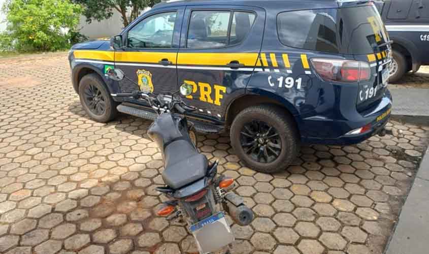 PRF em Rondônia recupera motocicleta em Ji-Paraná