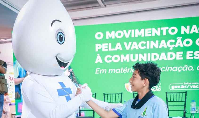 Governo Federal lança ação para vacinar 266,7 mil estudantes de escolas públicas de Rondônia