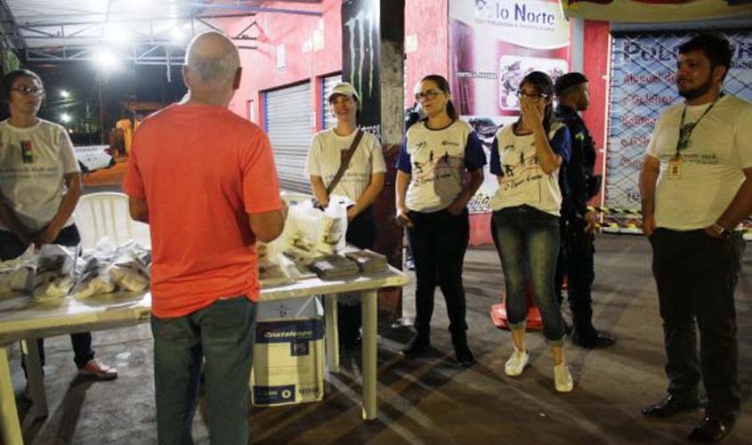 DER e Detran realizaram blitz educativa na madrugada de domingo, em Porto Velho