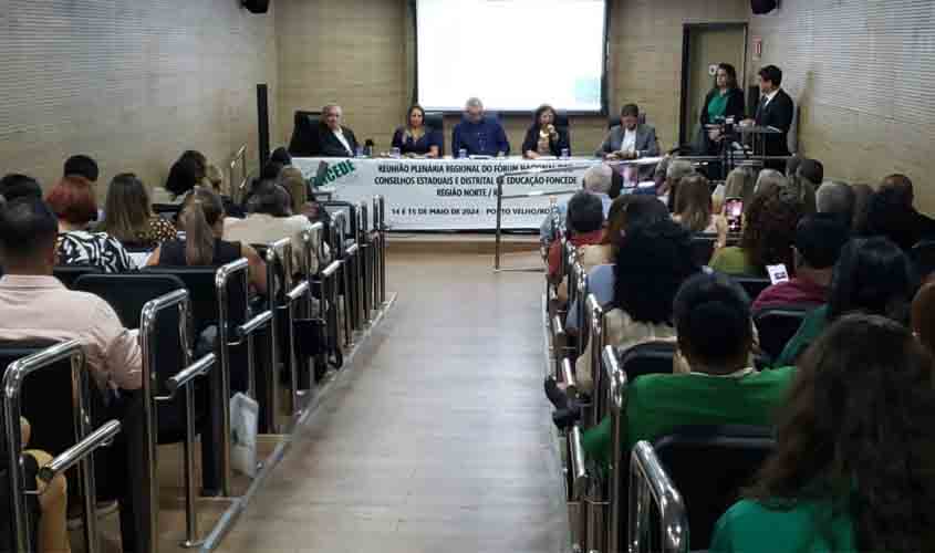 Porto Velho sedia Reunião Plenária Regional do Fórum Nacional dos Conselhos Estaduais e Distrital de Educação