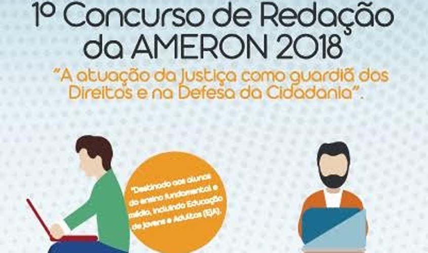 Ameron prorroga inscrições para o Concurso de Redação, prazo se estende até 20 de agosto