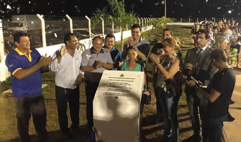 ​​​​​​​Expedito Netto inaugura complexo esportivo em Jaci Paraná e entrega equipamentos em Médici