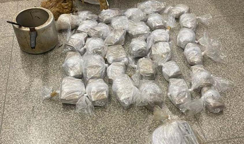 Operação conjunta entre PM e PC apreende mais de 16 kg de drogas em Ji- Paraná