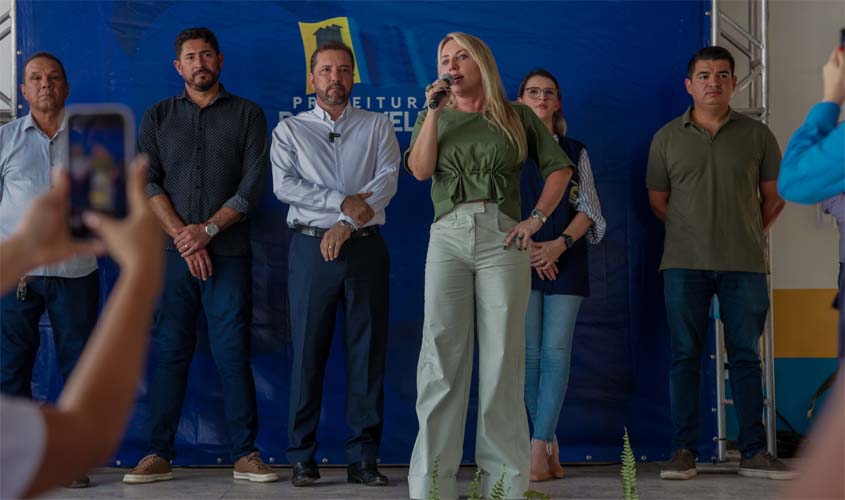 Ieda Chaves destaca importância da educação durante inauguração de escola em Jaci-Paraná