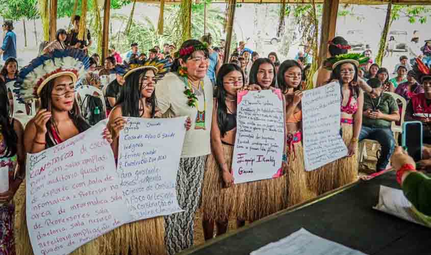 Em Rondônia, Funai encoraja mulheres indígenas a terem participação na luta por direitos