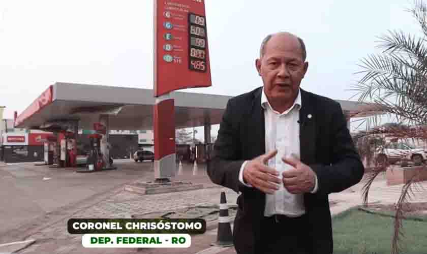 O Deputado Coronel Chrisóstomo votou favorável ao valor fixo para cobrança de ICMS sobre combustíveis nos estados