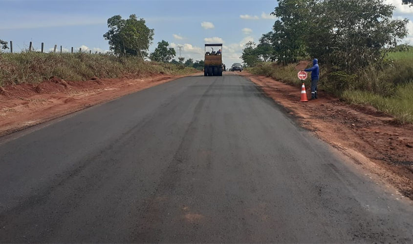 Recuperação da rodovia 383 entre Cacoal e Nova Estrela é concluída