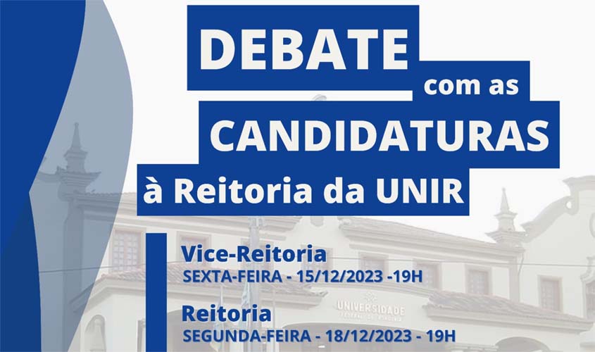 NUCSA promove debates com candidatos a reitoria e vice-reitoria da UNIR