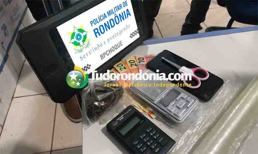 Batalhão de choque flagra jovem vendendo maconha na zona sul de Porto Velho