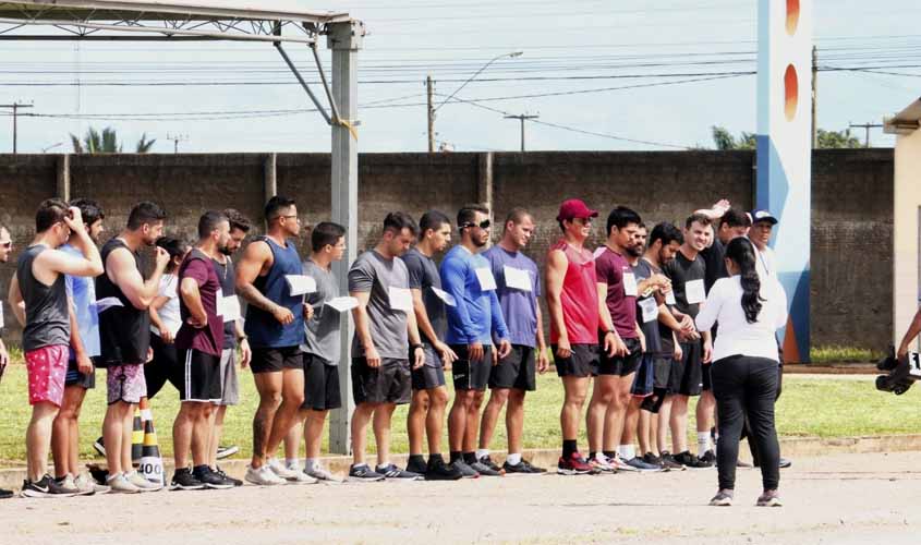 Candidatos participam de Teste de Aptidão Física do processo seletivo do Corpo de Bombeiros, em Porto Velho