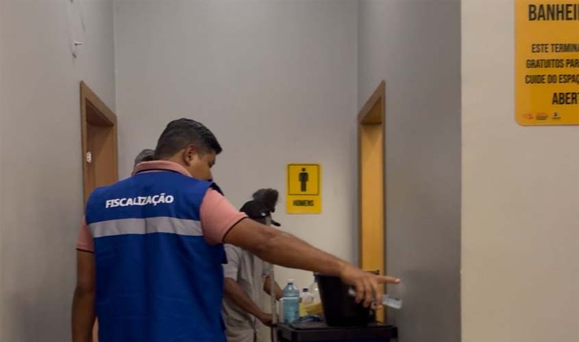 ARDPV reforça limpeza nos banheiros da Rodoviária