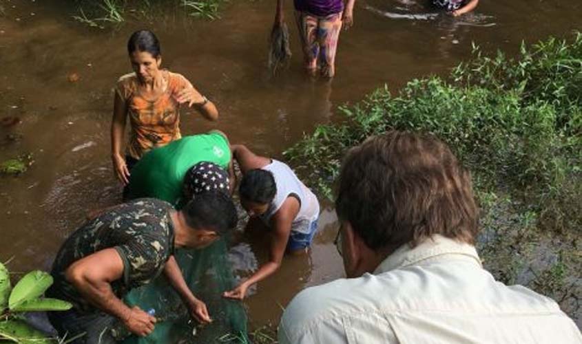 Pescadores de Guajará-Mirim recebem capacitação para captura sustentável de peixes ornamentais