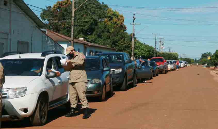 Governo de Rondônia realiza 423 testes rápidos para covid-19 no 13º drive-thru