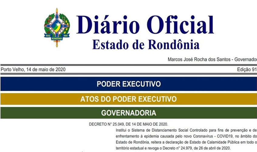 Suspensão das aulas presenciais em Rondônia foi prorrogada até o dia 30 de junho