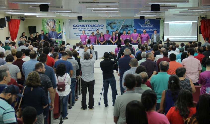 Instalação do Hospital Regional de Ji-Paraná é discutida em audiência pública da Assembleia