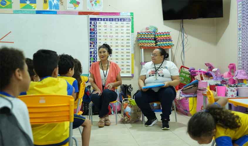 Prefeitura de Porto Velho realiza ação de conscientização do Maio Laranja para alunos da Escola Pequeno Jones