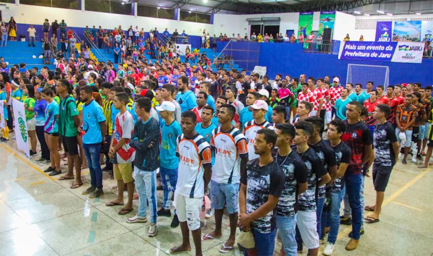 Cerimônia marca a abertura oficial da Copa Jaru/Interativa de Futsal
