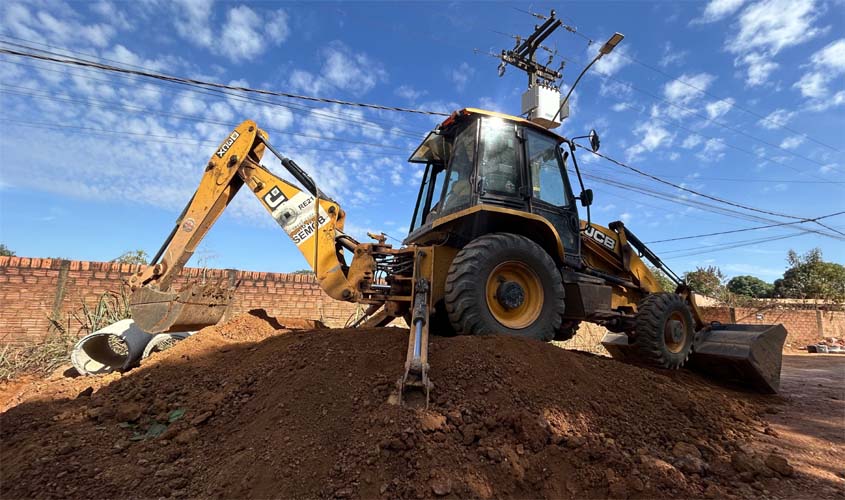 Prefeitura intensifica obras de drenagem em quatro bairros