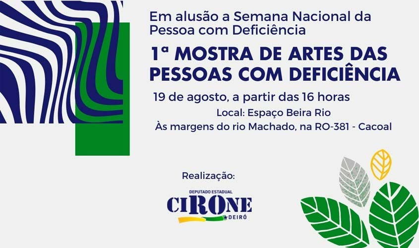 Pessoas com deficiência participam de exposição cultural em Cacoal