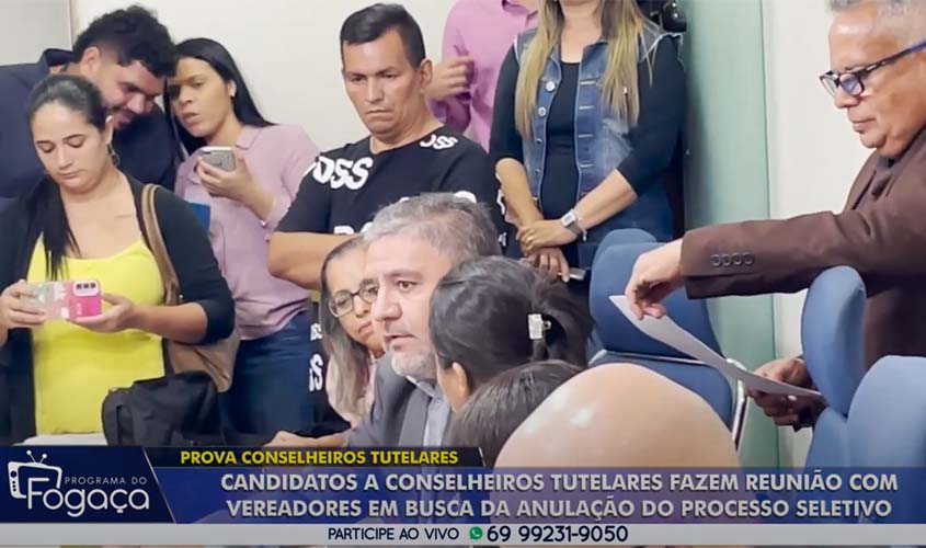 Programa do Fogaça acompanhou de perto a reunião dos candidatos a conselho tutelar com os vereadores