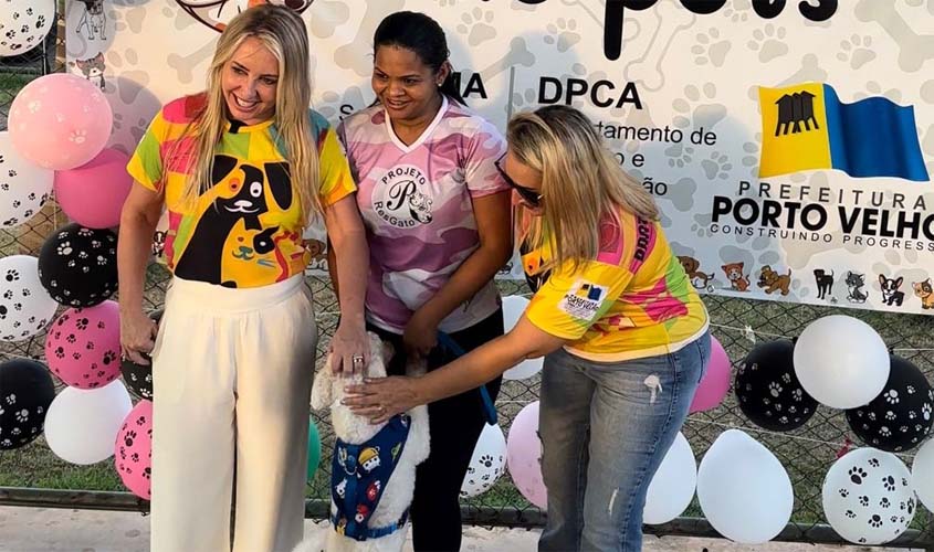 Ieda Chaves comemora adesão e bons resultados da Feira de Adoção de Pets em Porto Velho