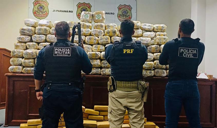 PRF apreende mais de 330 kg de maconha em Rondônia