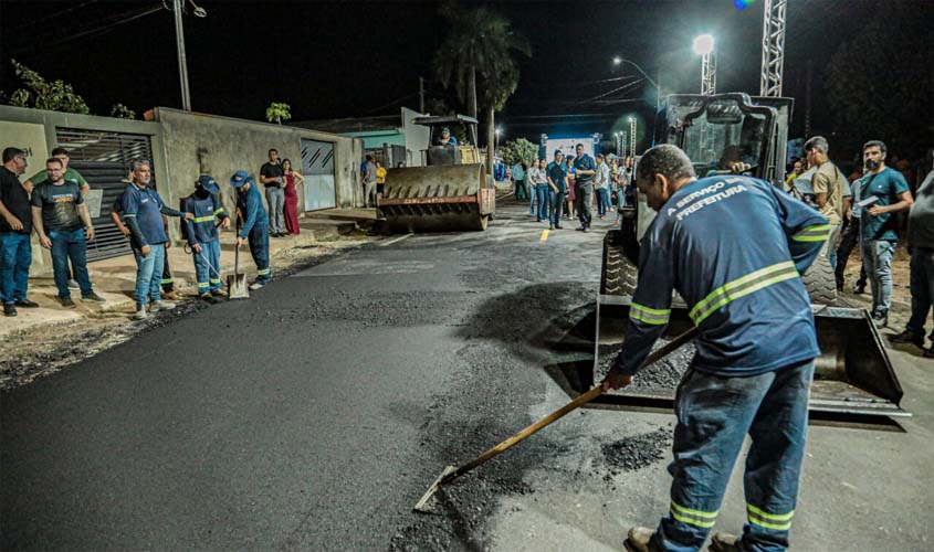 Governo de RO amplia obras de asfalto em Ji-Paraná