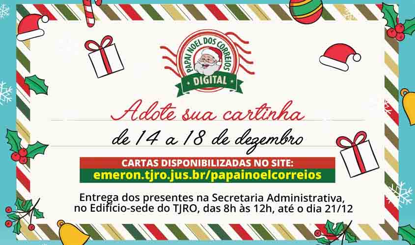 Judiciário promove adoção virtual de cartas do Papai Noel dos Correios
