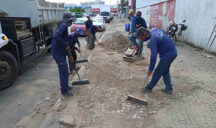 Secretaria de Obras e Serviços Públicos intensifica os trabalhos