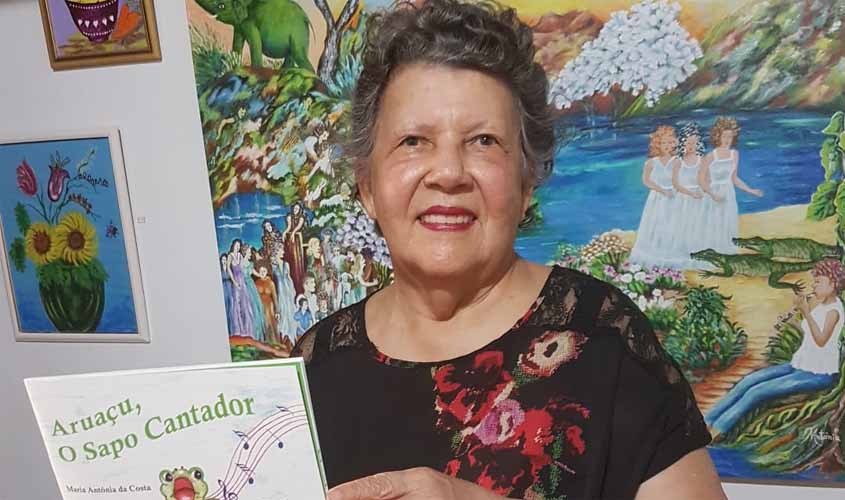 Artista plástica Maria Antônia lança o livro infantil “Aruaçu, o Sapo Cantador” 