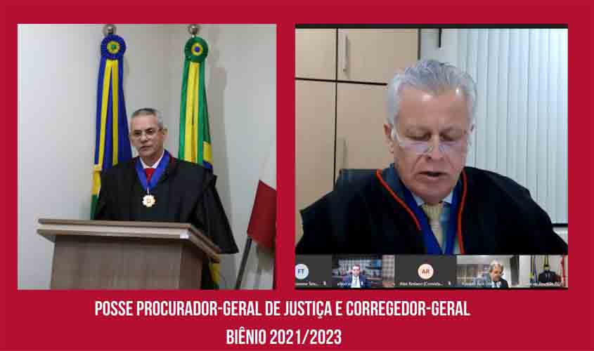 Colégio de Procuradores do MPRO empossa Procurador-Geral de Justiça e Corregedor-Geral para o biênio 2021/2023