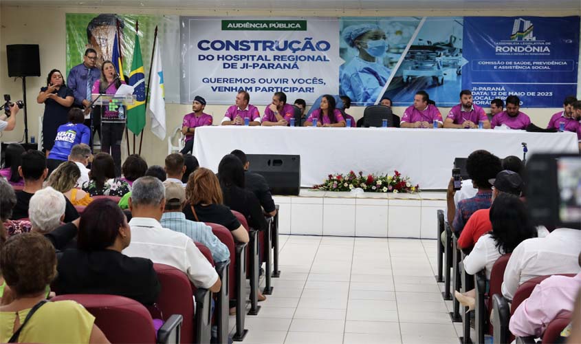 Mobilização política e social é vista na audiência pública para construção de hospital regional