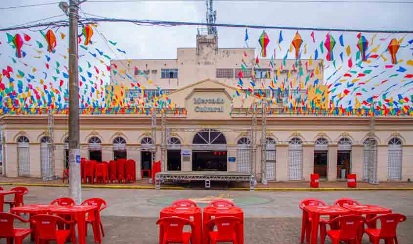 Mercado Cultural é ornamentado para o Arraial Municipal de Porto Velho