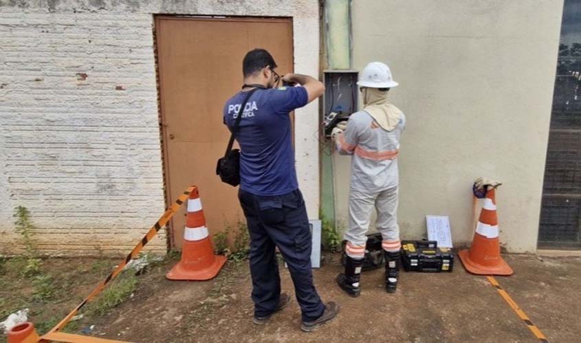 Sócios são presos após flagrante de 'gato' de energia