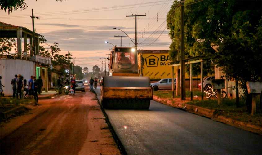 Obras de recapeamento avançam com ações do projeto 'Tchau Poeira'