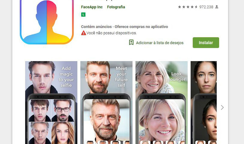 Aplicativo FaceApp pode abrir porta para abusos com dados dos usuários