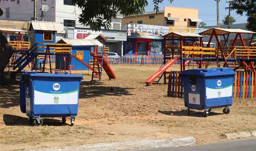 Começa implantação de contêineres para coleta de resíduos sólidos