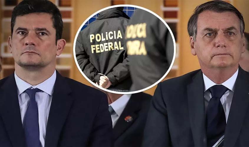 Bolsonaro encolhe Moro ainda mais e diz que ele é quem manda na PF