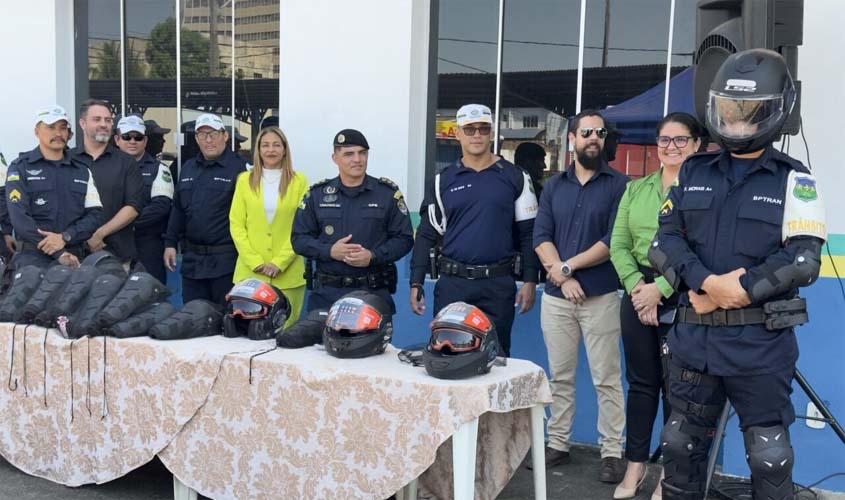 Segurança da Polícia de Trânsito é reforçada com doação de equipamentos