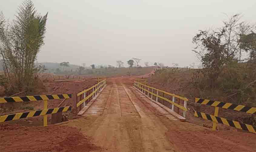 Recuperação de ponte na RO-135 fortalece o turismo e o escoamento agrícola