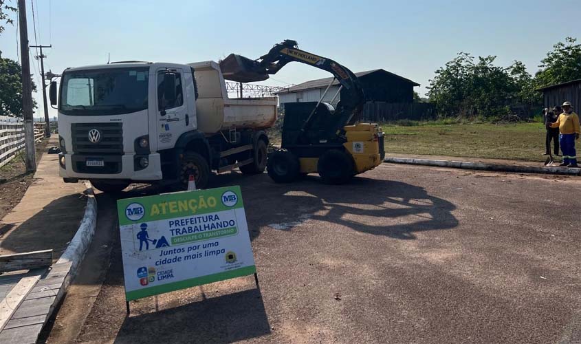 Prefeitura realiza mutirão de limpeza em Nova Mutum Paraná