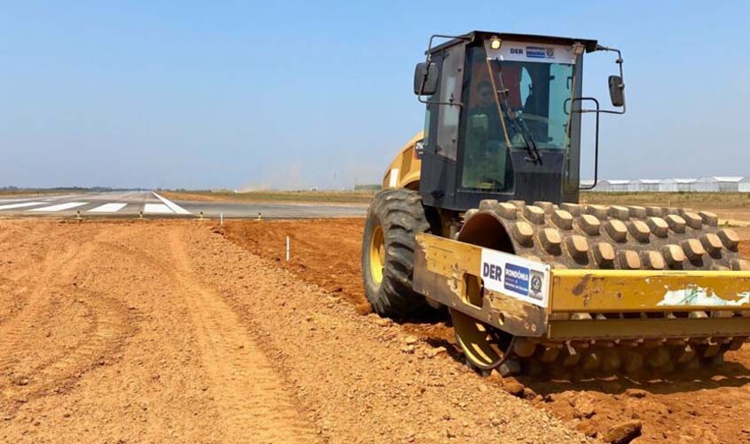 Aeroporto de Vilhena recebe obras do governo de RO para aumentar segurança operacional